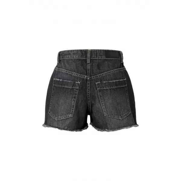  Dámské kraťasy URBAN CLASSICS TB8193 BLACK WASHED 