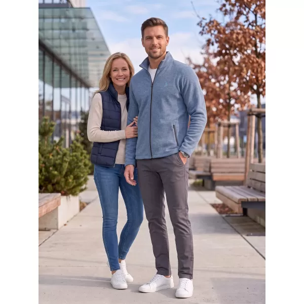  Pánská fleece mikina ALTISPORT ALM002852 TMAVÝ DENIM MELÍR 