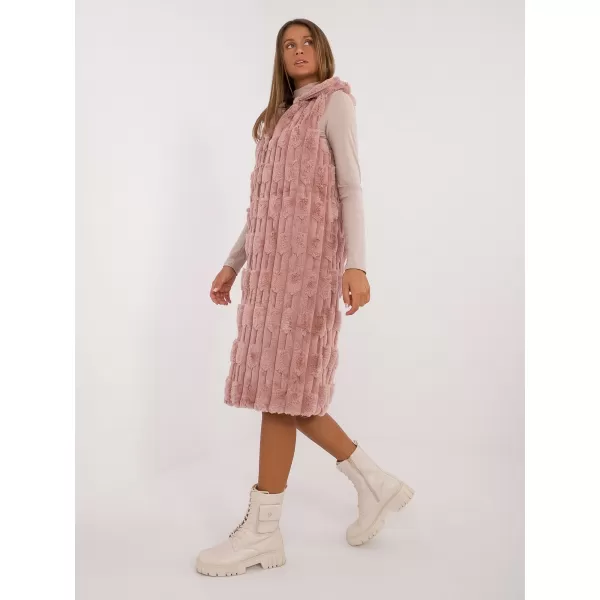 Dámská vesta WOOL FASHION ITALIA AT-KZ-2368-1.07 DARK PINK 