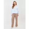 Dámské kalhoty RUE PARIS MI-SP-K104.14 DARK BEIGE