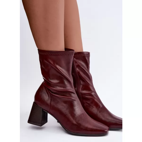  Dámské kotníkové boty BOTO D-332 BURGUNDY 