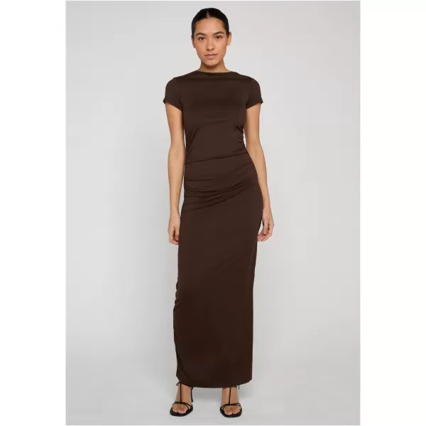  Dámské šaty URBAN CLASSICS TB8149 BROWN 