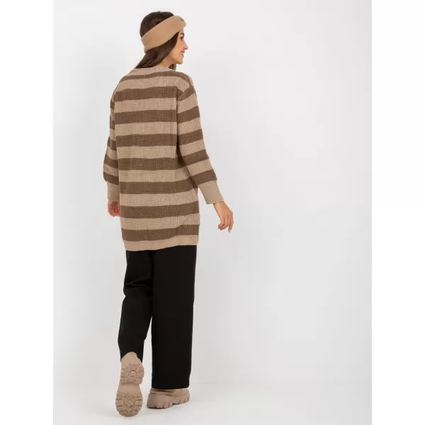  Dámský svetr RUE PARIS LC-SW-8030.29P DARK BEIGE 