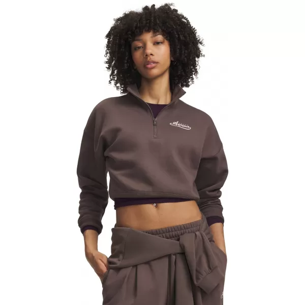  Dámská mikina UNDER ARMOUR RIVAL FLEECE VARSITY HZ 6016557-200 HNĚDÁ 