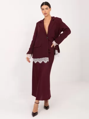 Dámské sako ITALY MODA IT-MA-FL9916.02P BURGUNDY