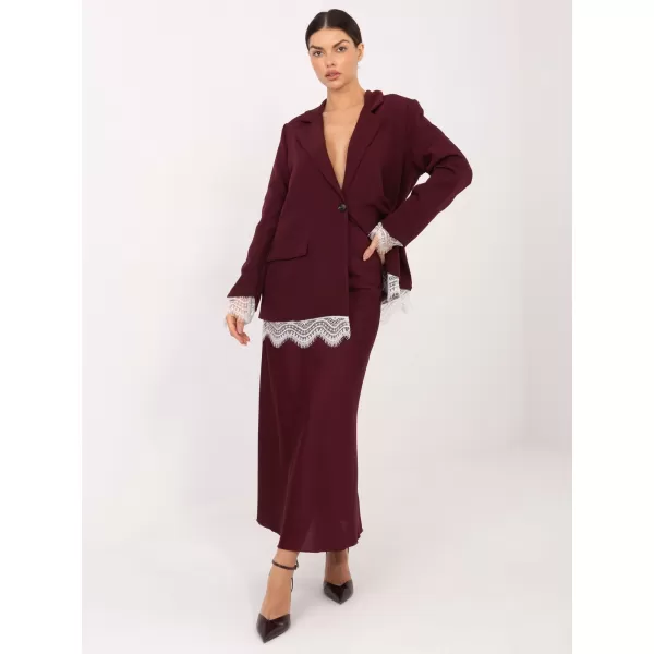  Dámská bunda ITALY MODA IT-MA-FL9916.02P BURGUNDY 