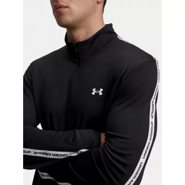  Pánské triko UNDER ARMOUR UA TECH TAPING 1/2 ZIP 6012357-001 ČERNÁ 