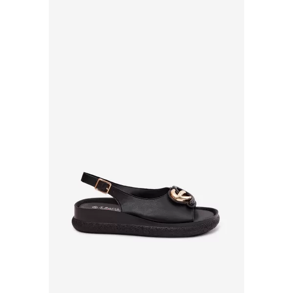  Dámské sandály S.BARSKI KV61-6047 BLACK 