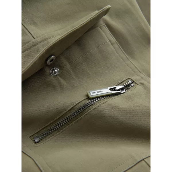  Pánské kalhoty OMBRE P1517 OLIVE 