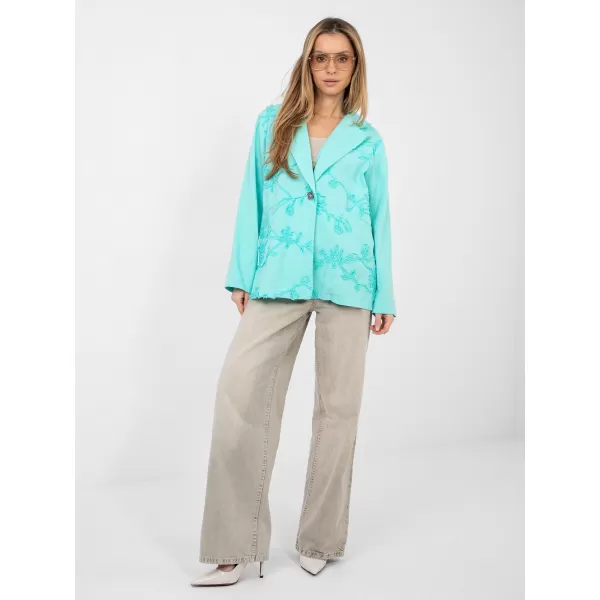  Dámská bunda RUE PARIS IT-MA-FL9992.97 TURQUOISE 