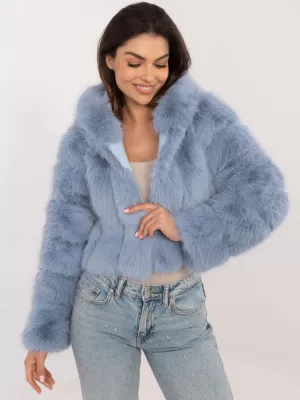 Dámská bunda WOOL FASHION ITALIA AT-KR-2378.97P LIGHT BLUE