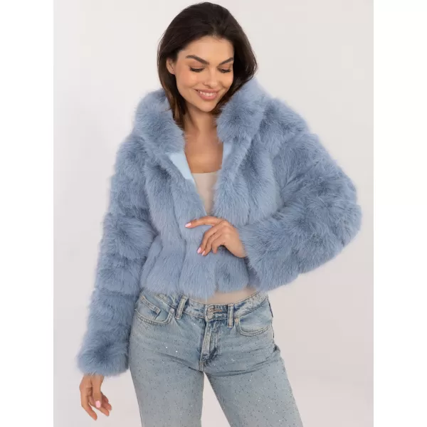  Dámská bunda WOOL FASHION ITALIA AT-KR-2378.97P LIGHT BLUE 