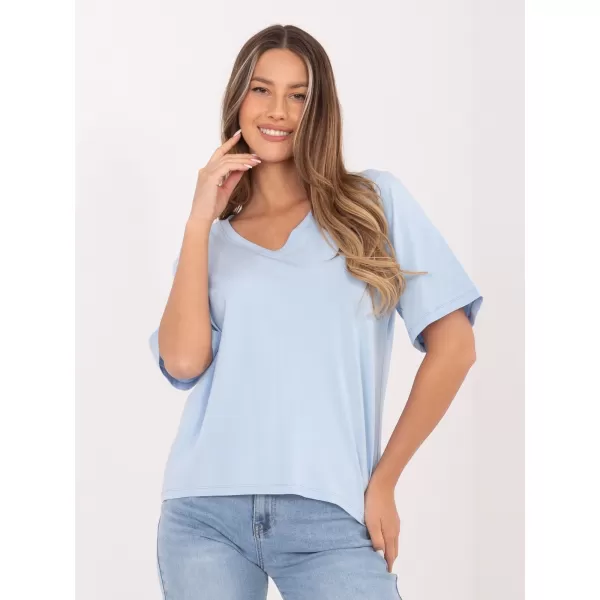  Dámské tričko RUE PARIS RV-BZ-A1268.18 LIGHT BLUE 