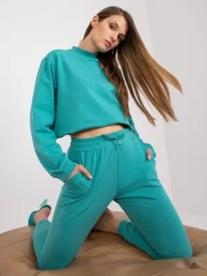 Dámské tepláky BASIC FEEL GOOD AP-DR-A-003 TURQUOISE