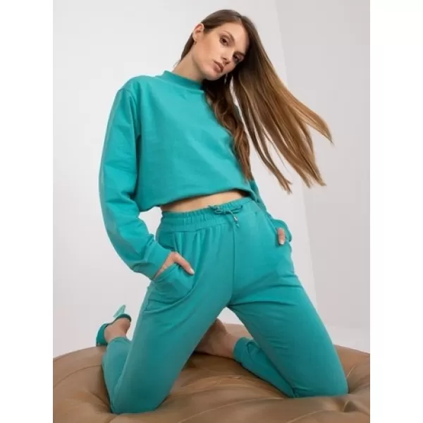  Dámské tepláky BASIC FEEL GOOD AP-DR-A-003 TURQUOISE 