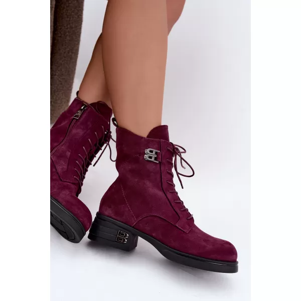  Dámské kotníkové boty VINCEZA 67044 BURGUNDY 