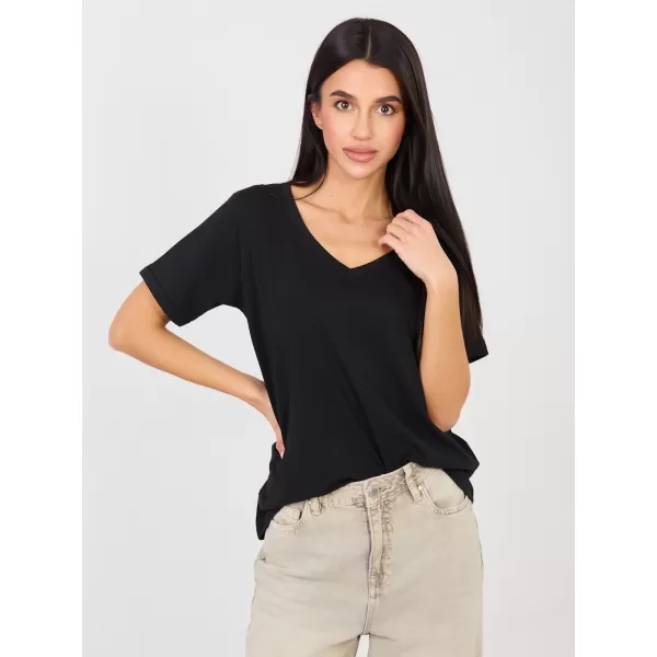  Dámské tričko RUE PARIS RV-TS-A1094.45 BLACK 