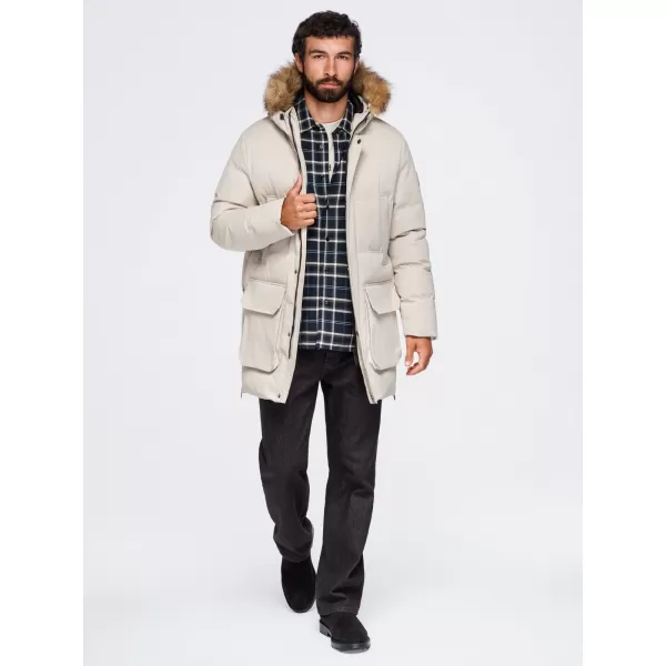  Pánská parka OMBRE OM-JALJ-0310 CREAM 