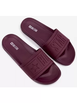 Dámské pantofle BIG STAR SHOES UU274070 VÍNOVÁ