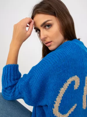 Dámský kardigan OCH BELLA TW-SW-BI-M2201.87 DARK BLUE