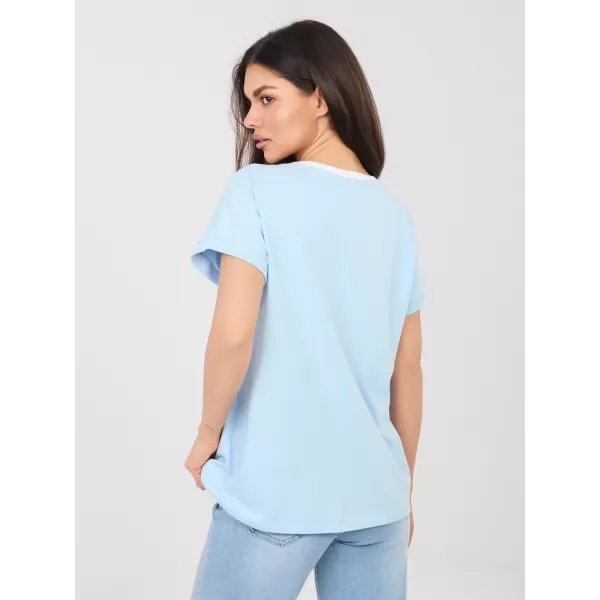  Dámské triko RELEVANCE RV-BZ-A1174.91 LIGHT BLUE 