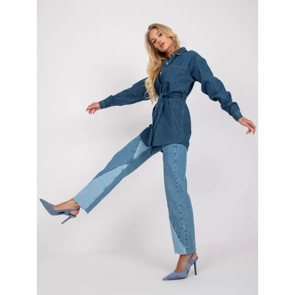  Dámské šaty RUE PARIS RO-SK-ELB-2312.58 DARK BLUE 