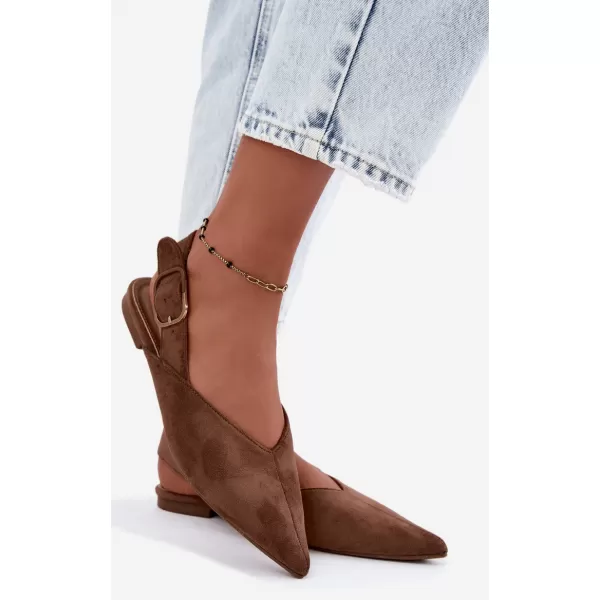  Dámské baleríny BOTO 9755 LIGHT BROWN 