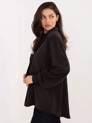 Dámská halenka FACTORY PRICE IT-BZ-28913.17 DARK BROWN