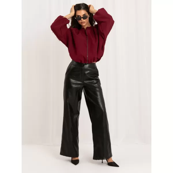  Dámská bunda ITALY MODA MI-KR-3537.74 BURGUNDY 