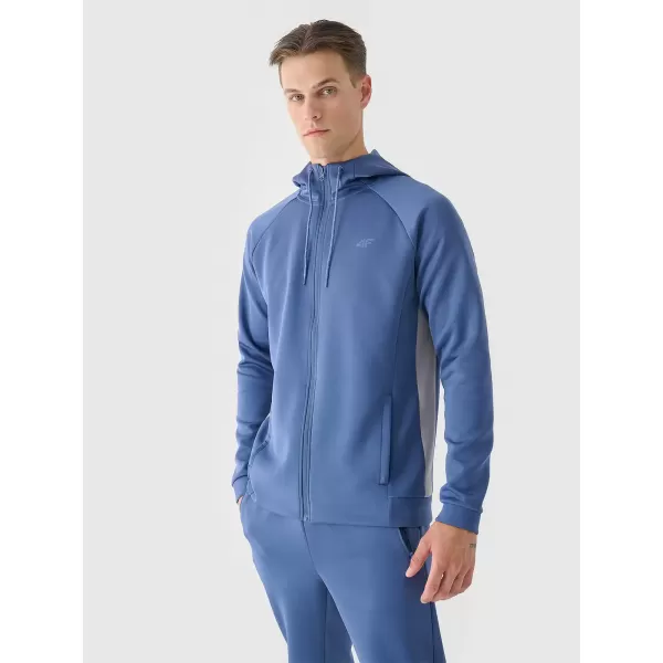  Pánská mikina 4F 4FWAW25TSWSM1930 DENIM 