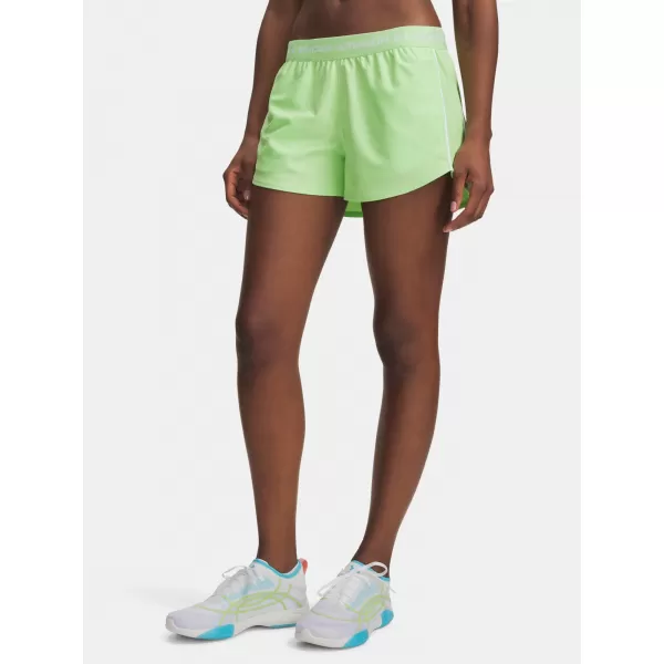  Dámské kraťasy UNDER ARMOUR TECH PLAY UP SHORTS 1389882-712 ZELENÁ 