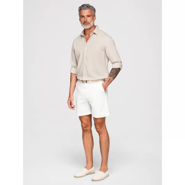  Pánská košile OMBRE OM-SHCS-0190 BEIGE 