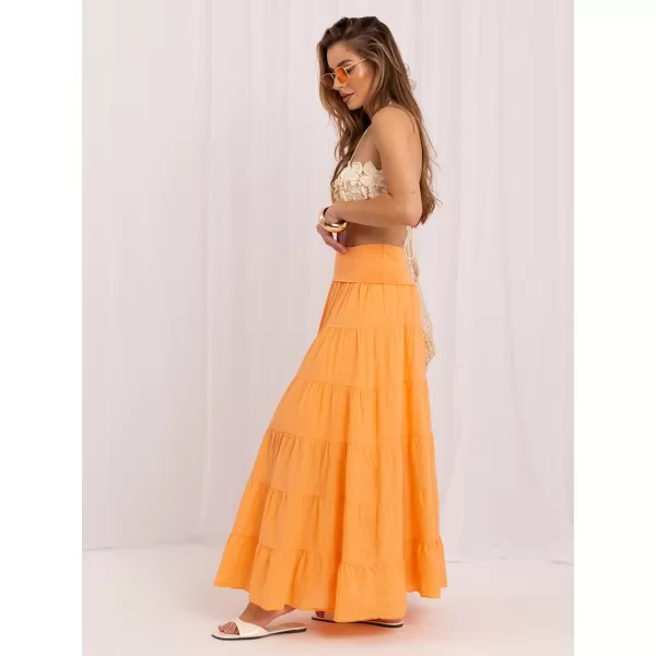 Dámská sukně ITALY MODA IT-SD-FL9357MSL.56 BRIGHT ORANGE 