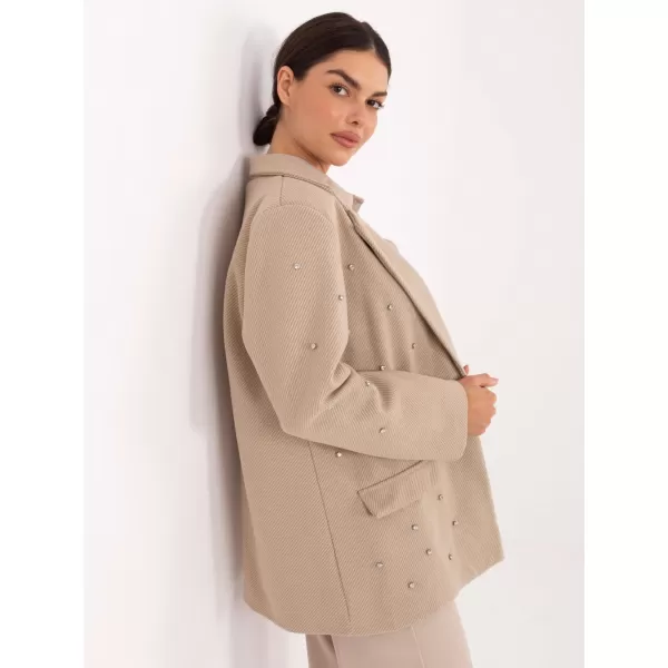  Dámské sako ITALY MODA IT-MA-18365.97 BEIGE 