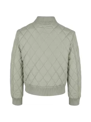 Dívčí prošívaná bunda URBAN CLASSICS UCK806-03259 SOFT SALVIA