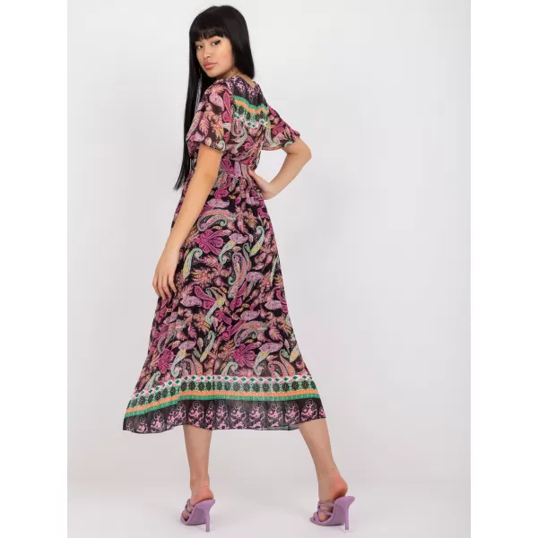  Dámské šaty ITALY MODA DHJ-SK-11331-3.61 BLACK AND PINK 