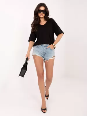 Dámské tričko RUE PARIS RV-BZ-A1268.18 BLACK