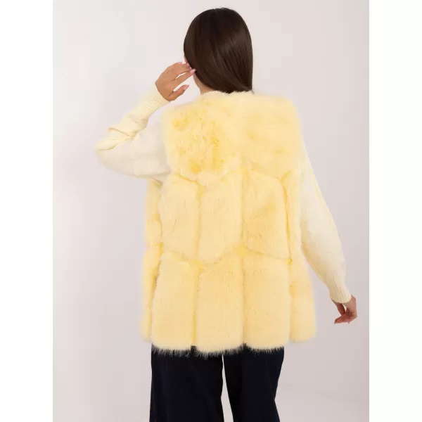  Dámská vesta WOOL FASHION ITALIA AT-KZ-2375.00P BRIGHT YELLOW 
