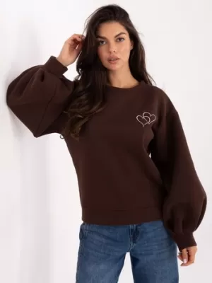 Dámská mikina FACTORY PRICE IT-BL-H2349.65 DARK BROWN