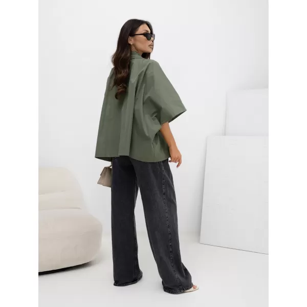  Dámská bunda RUE PARIS IT-KR-FL10153KSM.91 KHAKI 