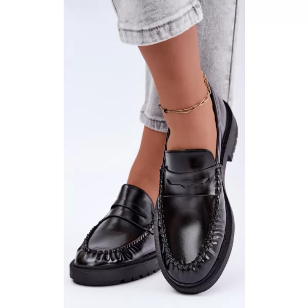  Dámské mokasíny BOTO D-243 BLACK 