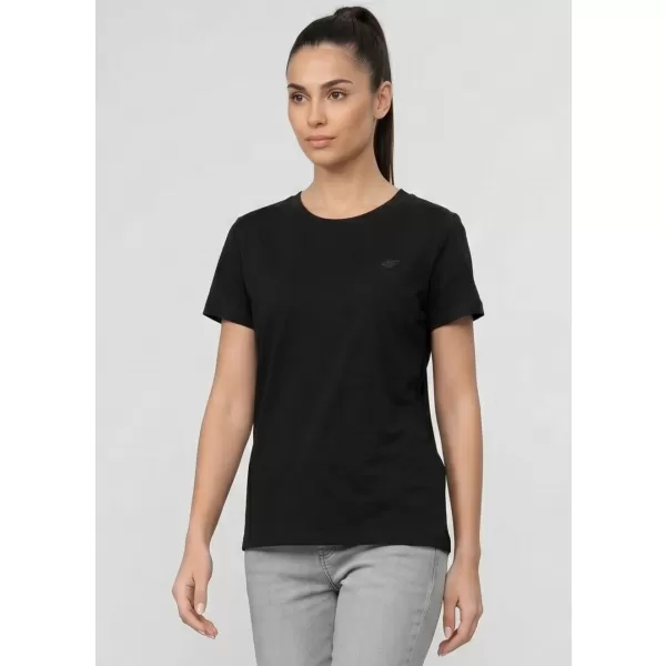  Dámské triko 4F 4FWAW25TTSHF2350 DEEP BLACK 