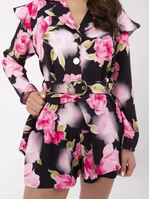 Dámské lacláče ITALY MODA DHJ-KO-20615-2.60 BLACK AND PINK