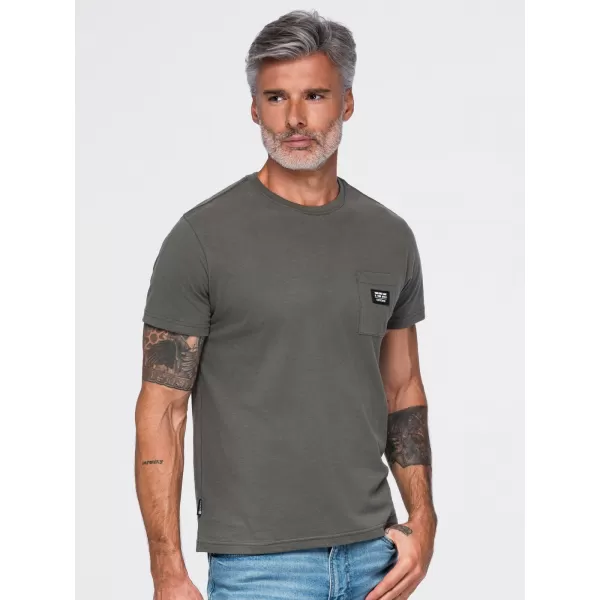  Pánské tričko OMBRE OM-TSCT-0305 GRAPHITE 
