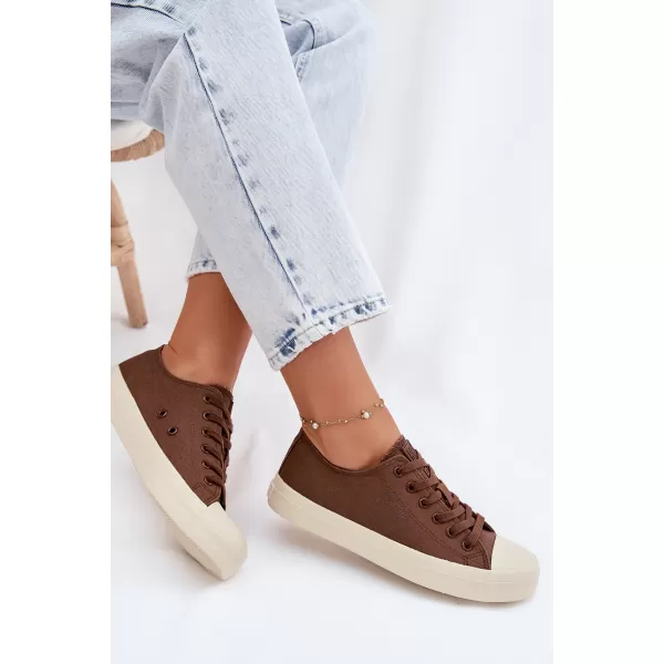  Dámské tenisky BIG STAR SHOES TT274123 BROWN/BEIGE 