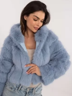 Dámská bunda WOOL FASHION ITALIA AT-KR-2378.97P LIGHT BLUE