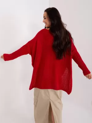 Dámský svetr OCH BELLA TW-SW-BI-559.45 DARK RED