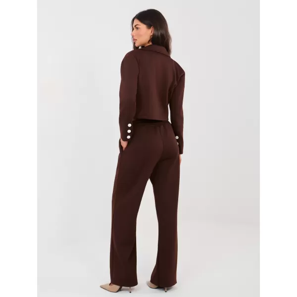  Dámský komplet RUE PARIS IT-KMPL-22202.89 BROWN 