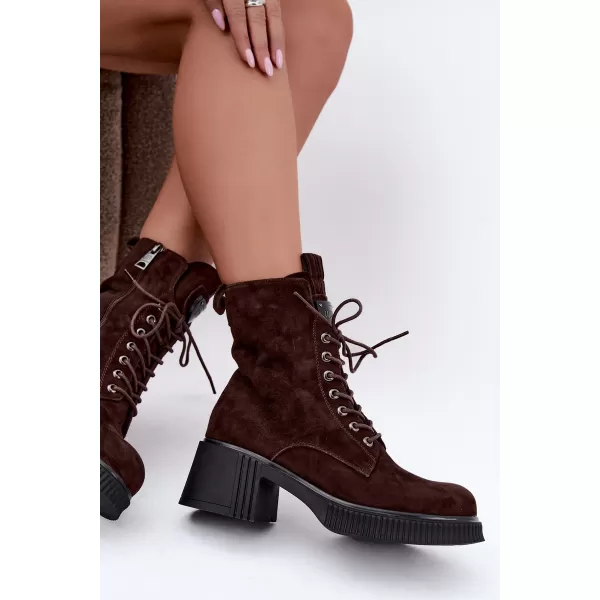  Dámské kotníkové boty VINCEZA 67009 BROWN 