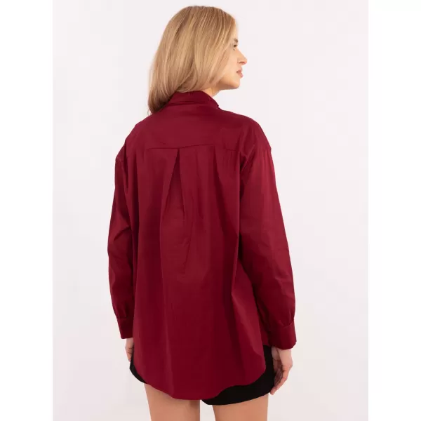  Dámská košile ITALY MODA DHJ-KS-9213-1.77P BURGUNDY 